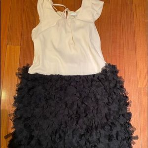 Black and white gap dress